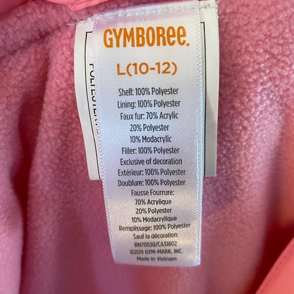 Gymboree pink hooded Cozy Cutie Puffer Vest 10–12 - Picture 10 of 10
